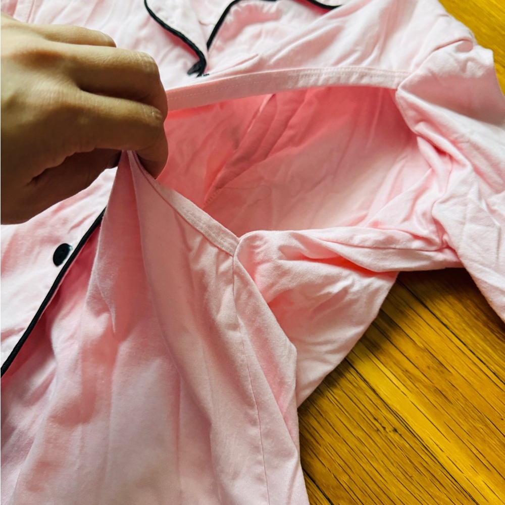Maternity nursing pajamas set button shirt and pants - Picture 6 of 6